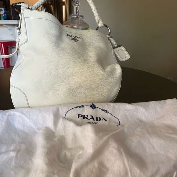 Prada off white tote **AUTHENTIC** - Picture 10 of 10